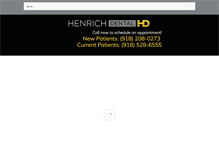 Tablet Screenshot of henrichdental.com